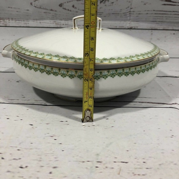 MZ Austria Habsburg China Covered Round Dish - Picture 9 of 10